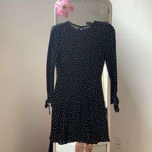 Reformation polka dot dress with back slit